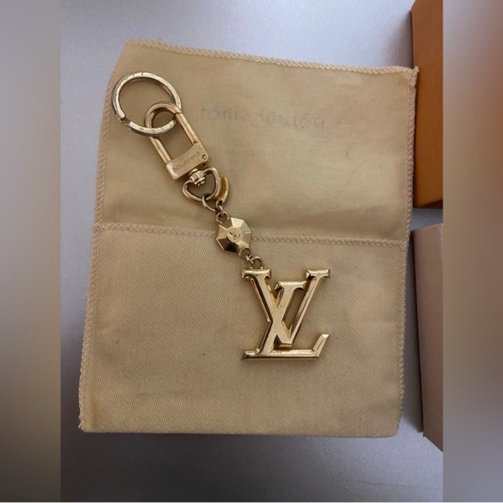 Louis Vuitton Gold Keychain